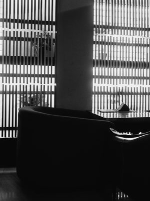 Architecture and interior, black and white photo shot on a Fujifilm X100V, May 2023.
